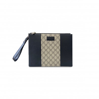 GUCCI GG SUPREME SMALL LEATHER CLUTCH 795487 (28*22*3cm)